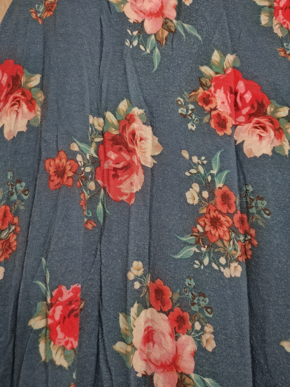 XL Floral V-Neck Choker Sleeveless Top / Shirt - Picture 4 of 5